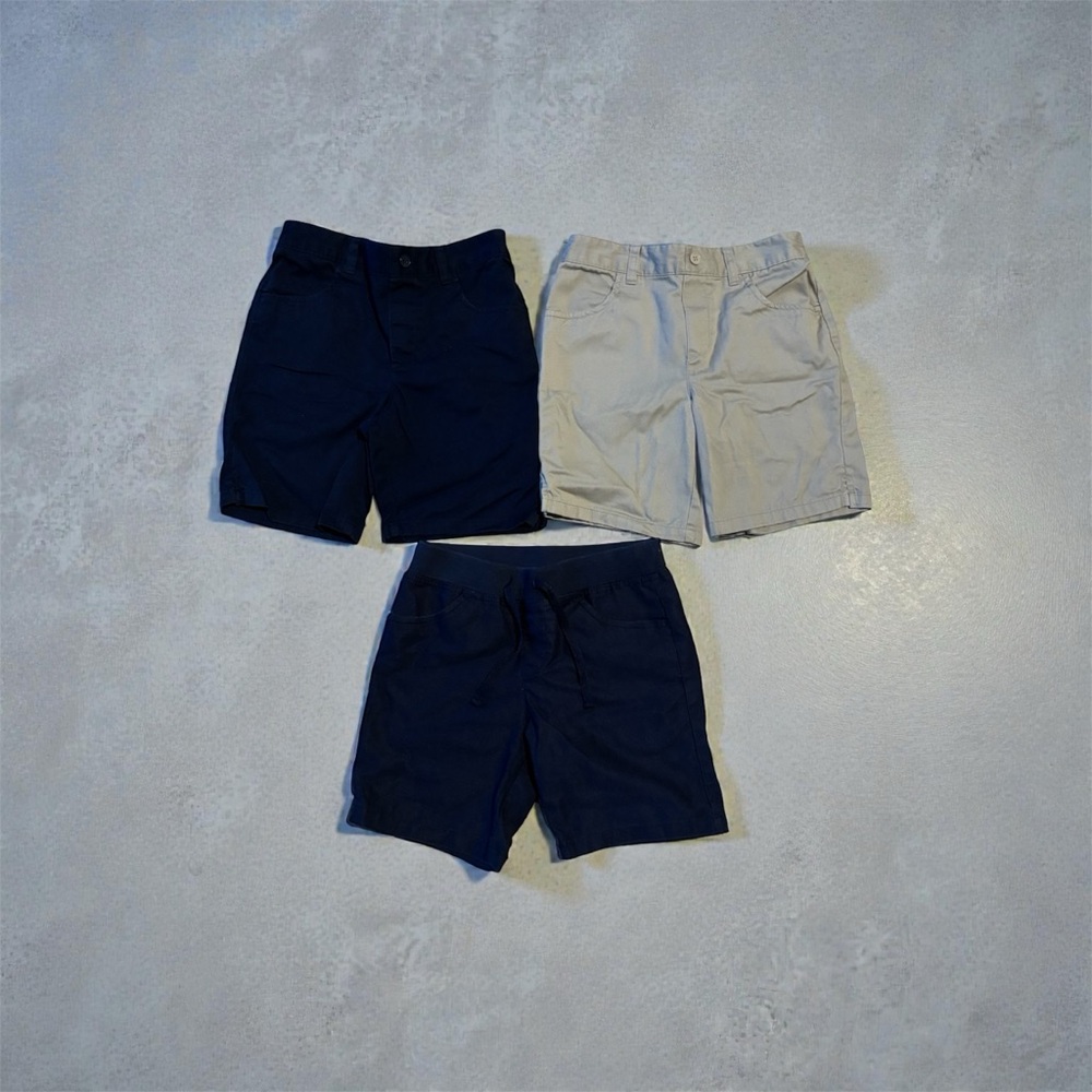 French Toast kids’ Navy Shorts lot of 3